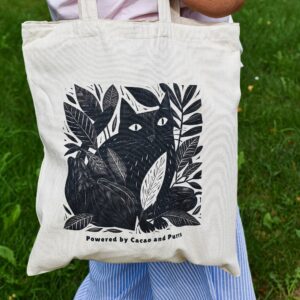Cats&Cacao Tote Bag – 220gsm Cotton Art Bag (UK only)