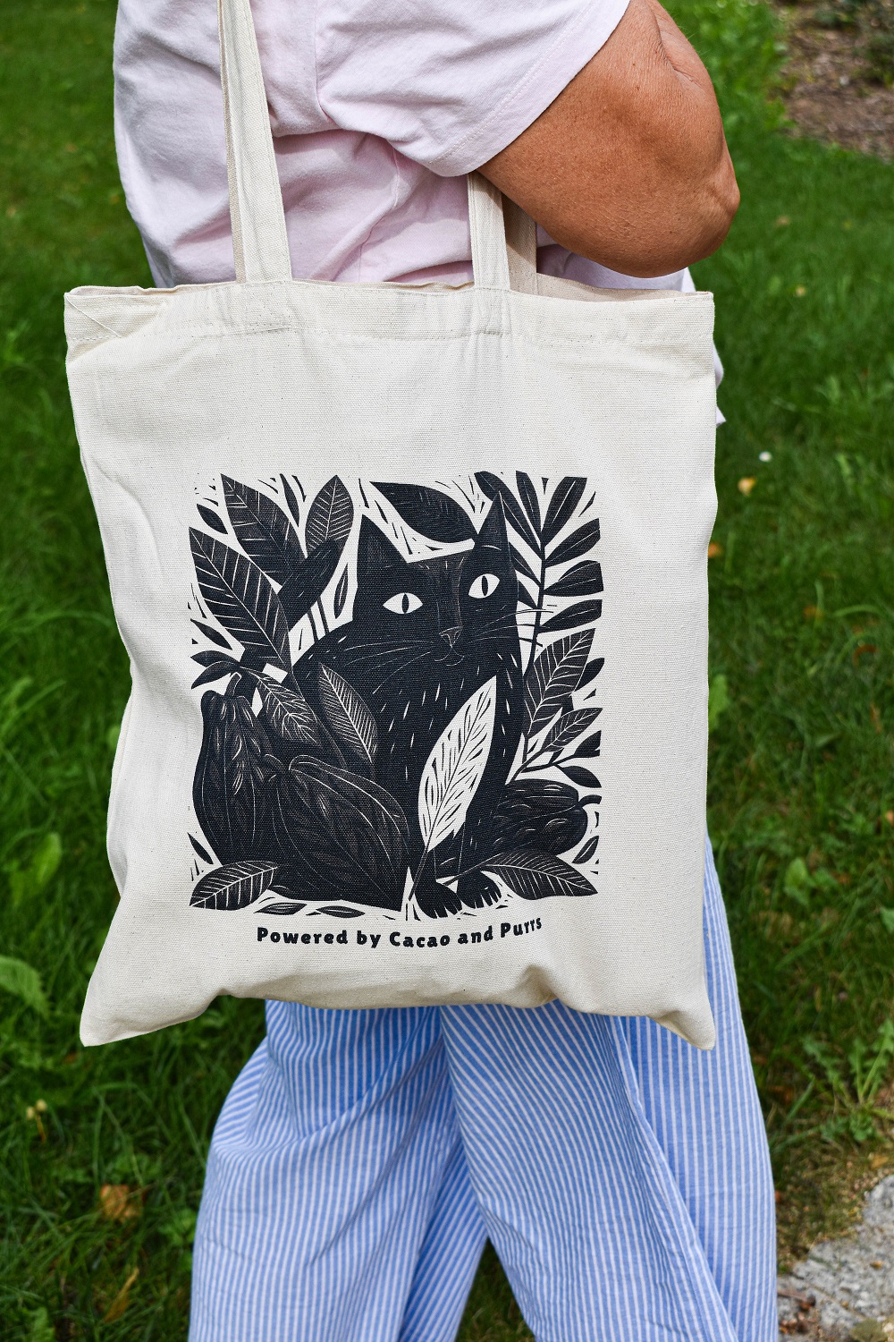 Cats&Cacao Tote Bag – 220gsm Cotton Art Bag (UK only)
